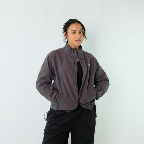 Charcoal Grey y2ks The North Face Zip Up Fleece (M)